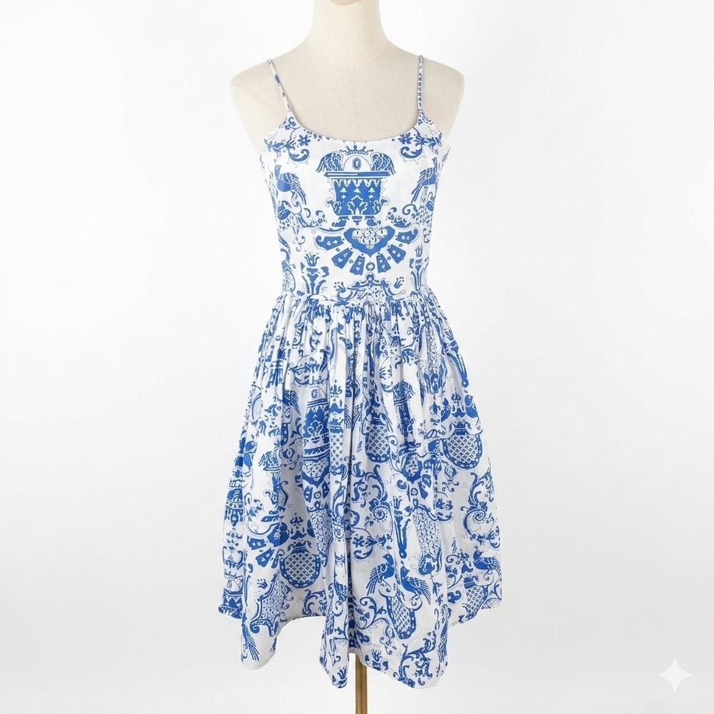 Bernie Dexter 50s Retro Style Chelsea Dress‎ High Tea Print Rockabilly Pin Up